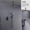 Kibi Cube Pressure Balanced Ceiling Mounted 2-Function Shower System with Rough In Valve - Matte Black KSF412MB - alternate 3